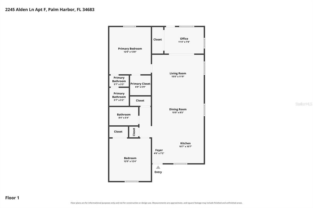For Sale: $245,000 (2 beds, 2 baths, 1030 Square Feet)