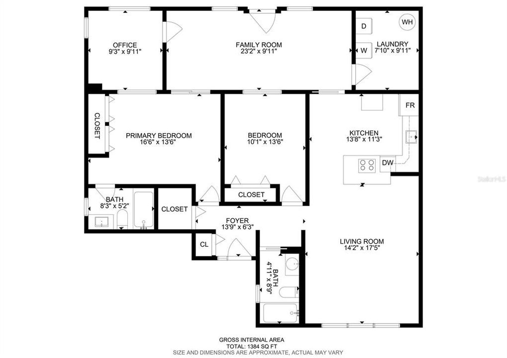 For Sale: $255,000 (2 beds, 2 baths, 1384 Square Feet)