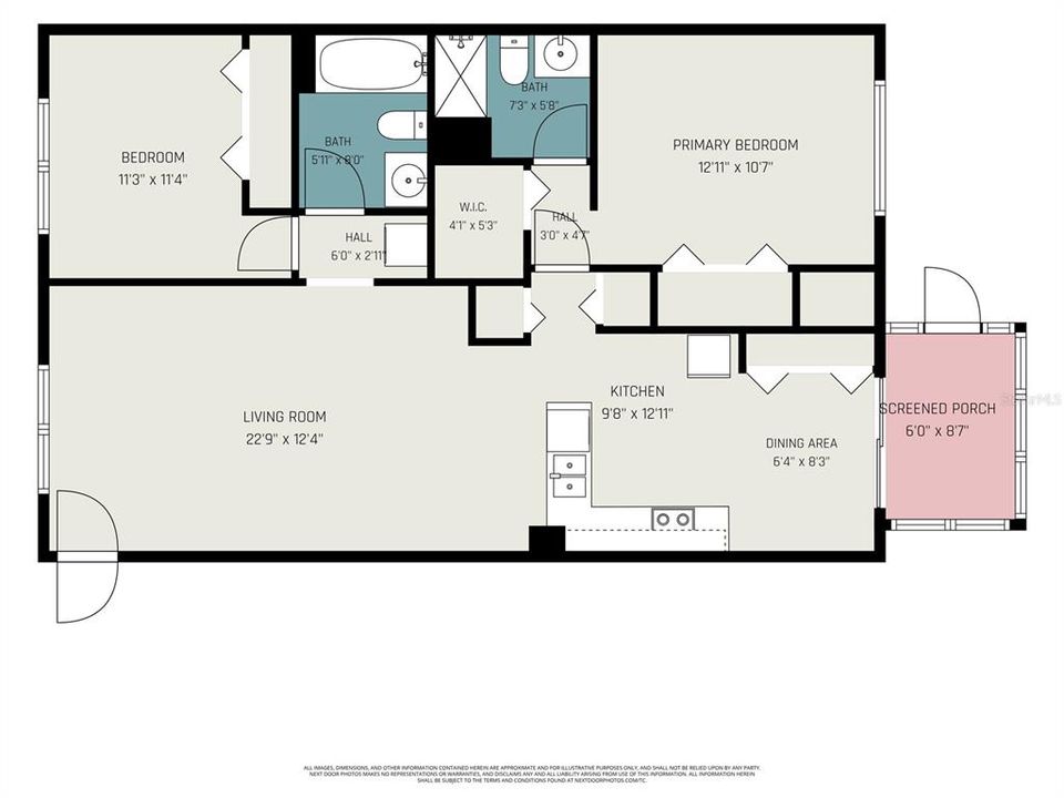 En Venta: $150,000 (2 camas, 2 baños, 1025 Pies cuadrados)