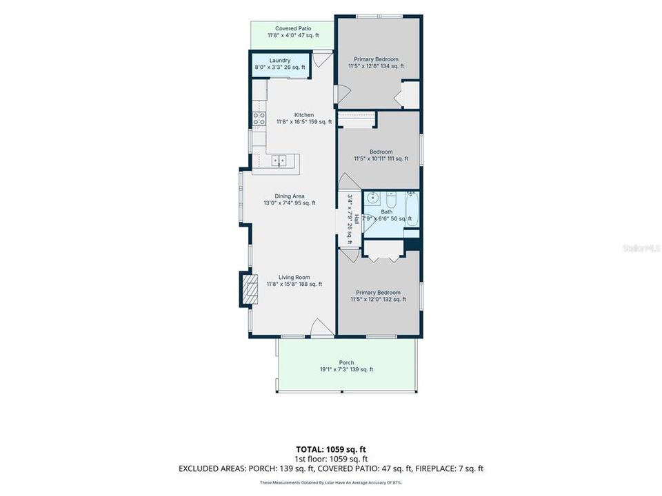 For Sale: $325,000 (3 beds, 1 baths, 880 Square Feet)