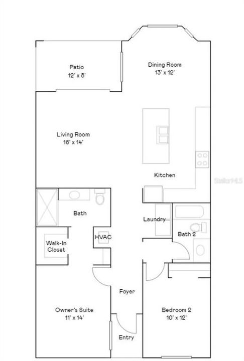 For Rent: $2,000 (2 beds, 2 baths, 1198 Square Feet)