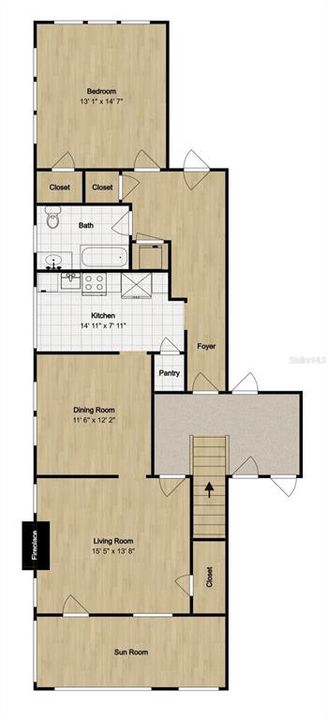 For Rent: $3,450 (1 beds, 1 baths, 1175 Square Feet)
