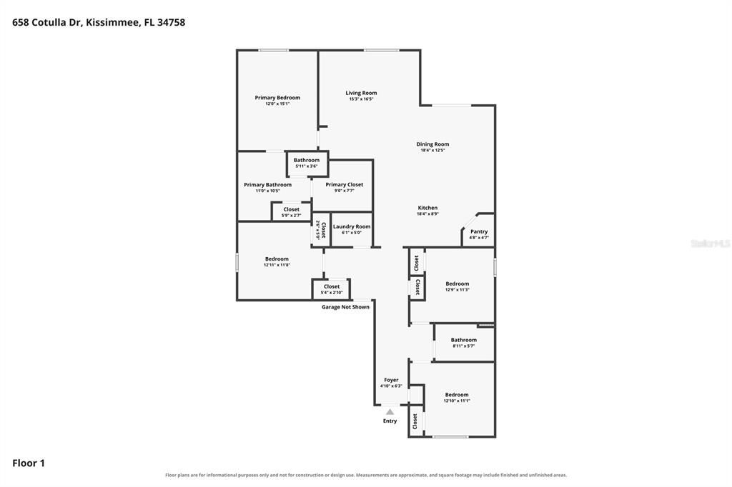 На продажу: $326,000 (4 спален, 2 ванн, 1872 Квадратных фут)