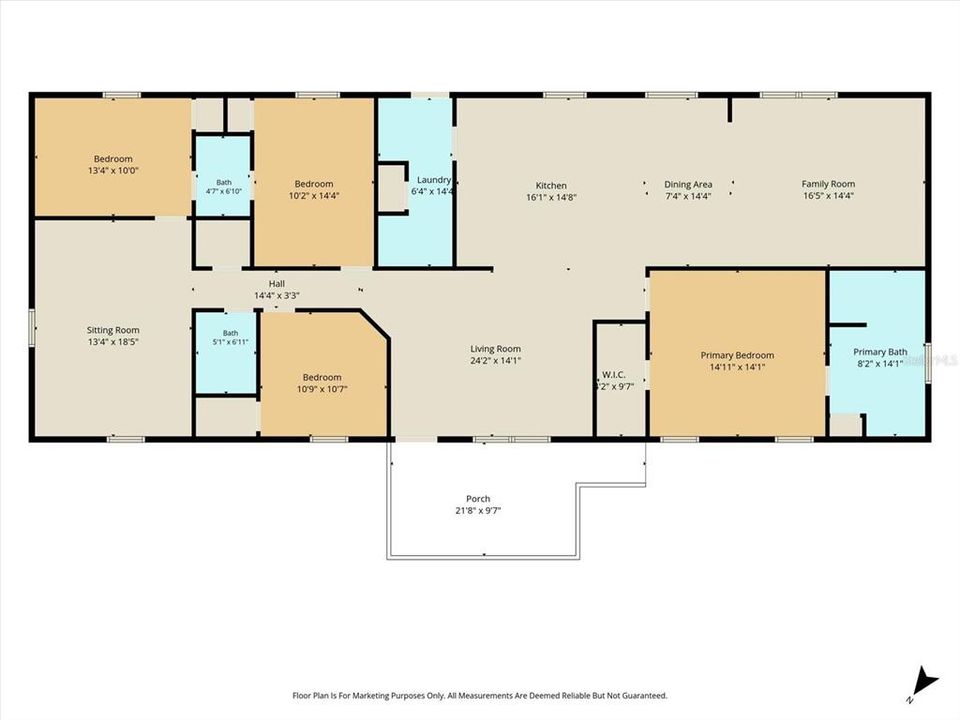 На продажу: $249,000 (4 спален, 3 ванн, 2280 Квадратных фут)