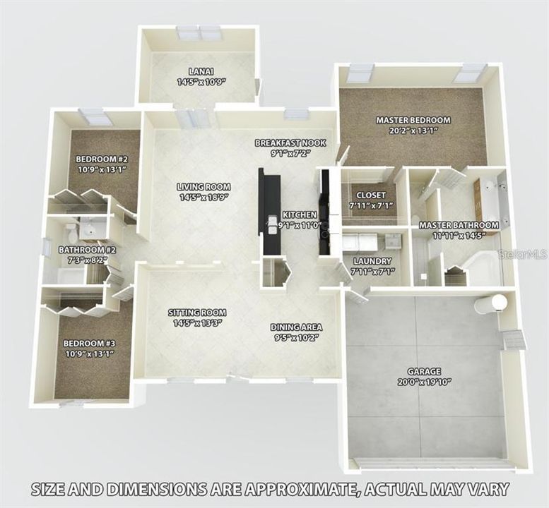 На продажу: $335,000 (3 спален, 2 ванн, 2011 Квадратных фут)