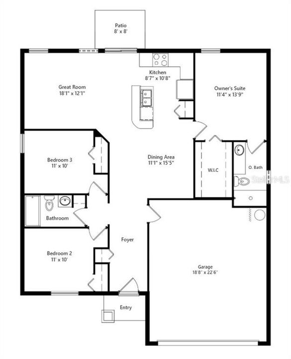 For Sale: $262,950 (3 beds, 2 baths, 1286 Square Feet)