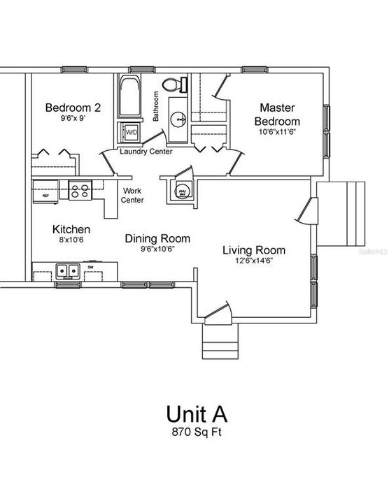 For Rent: $2,125 (2 beds, 1 baths, 900 Square Feet)