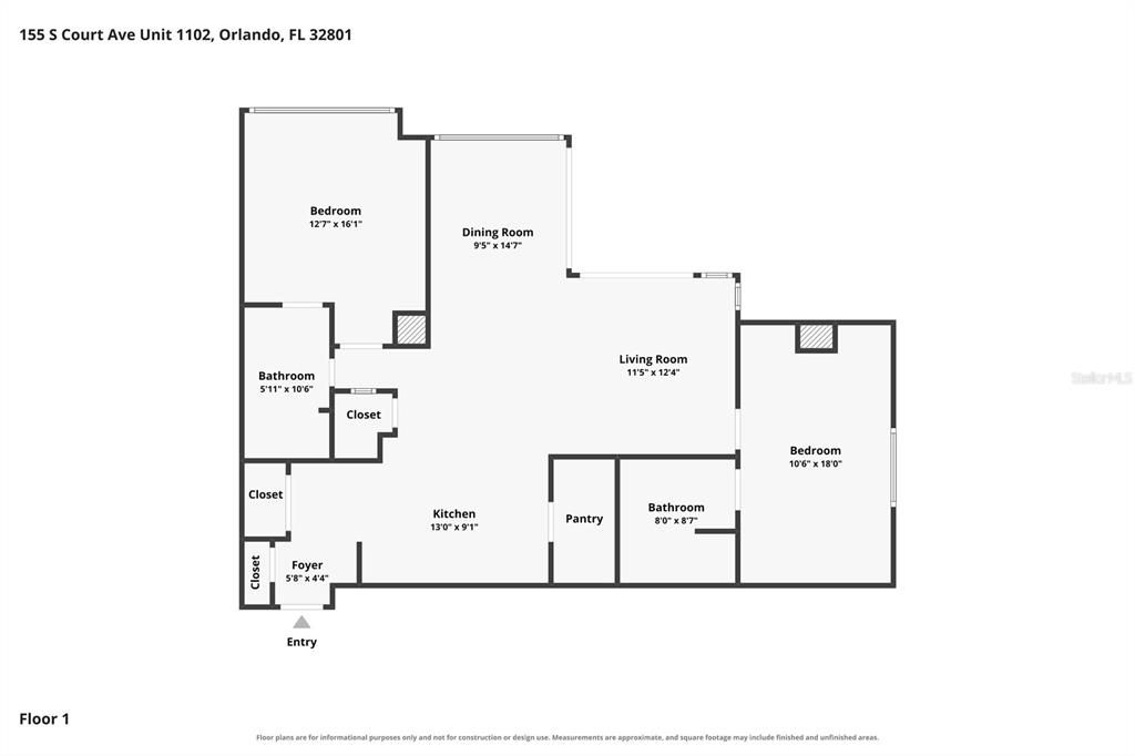 For Sale: $289,900 (2 beds, 2 baths, 1261 Square Feet)
