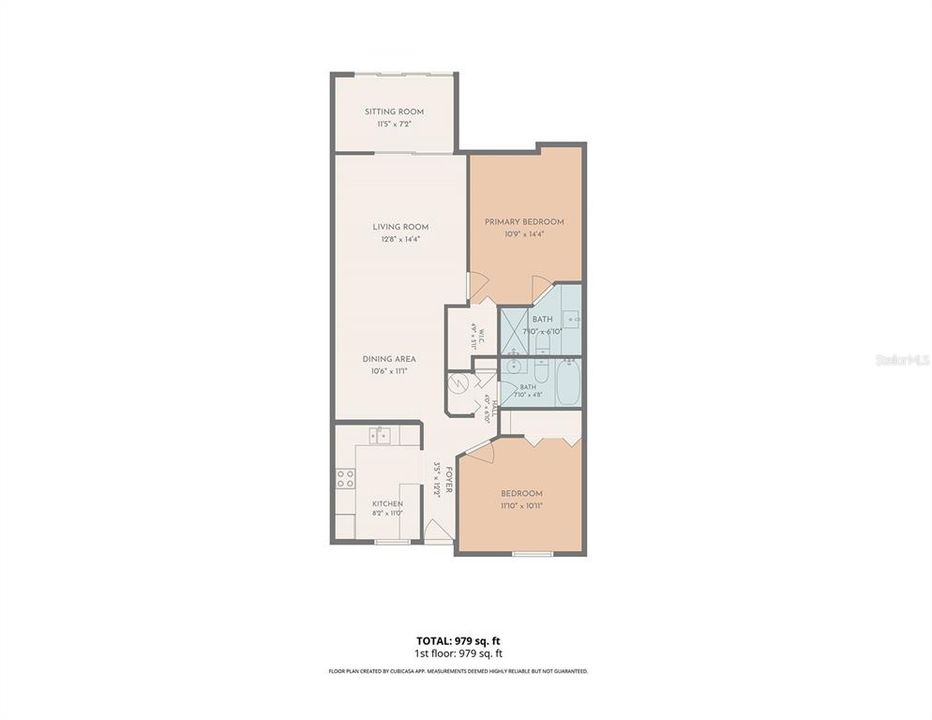 For Sale: $399,000 (2 beds, 2 baths, 912 Square Feet)