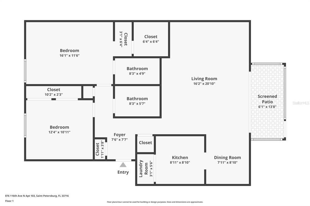 En Venta: $165,000 (2 camas, 2 baños, 1095 Pies cuadrados)