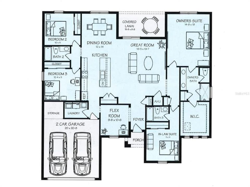 На продажу: $439,900 (4 спален, 3 ванн, 2301 Квадратных фут)