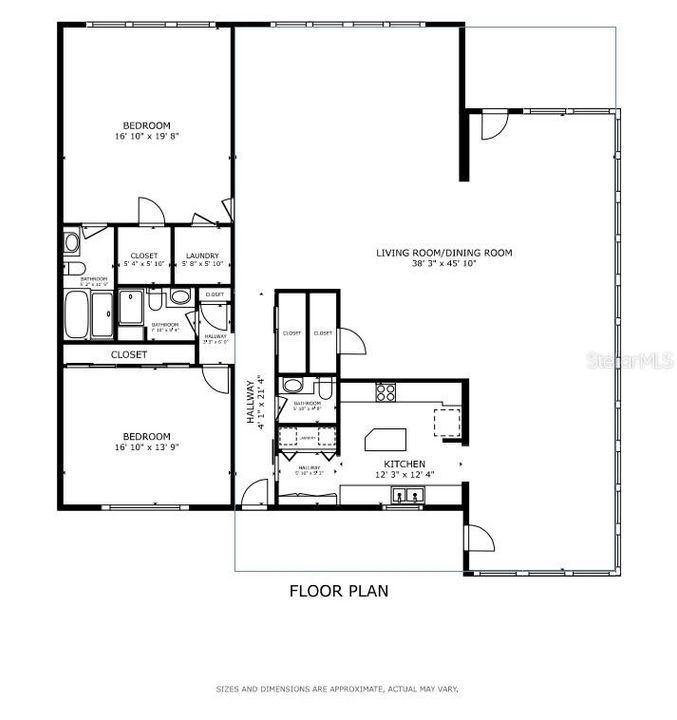 En Venta: $325,000 (3 camas, 1 baños, 904 Pies cuadrados)
