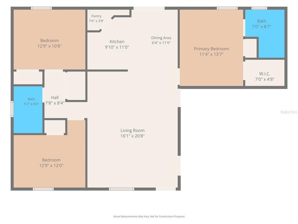 На продажу: $329,900 (3 спален, 2 ванн, 1320 Квадратных фут)