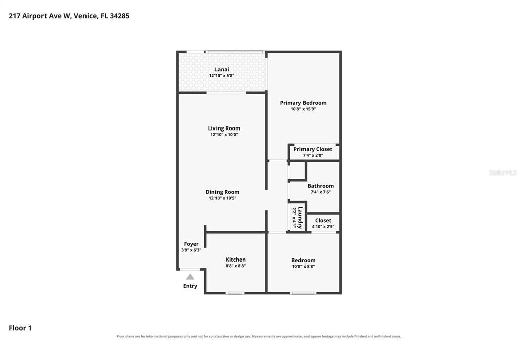 В аренду: $1,700 (2 спален, 1 ванн, 797 Квадратных фут)