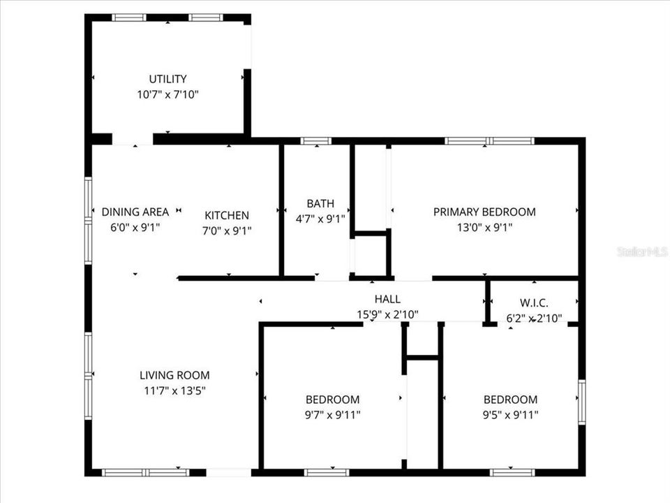 На продажу: $180,000 (3 спален, 1 ванн, 864 Квадратных фут)