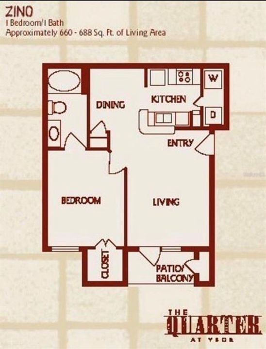 En Renta: $1,495 (1 camas, 1 baños, 598 Pies cuadrados)