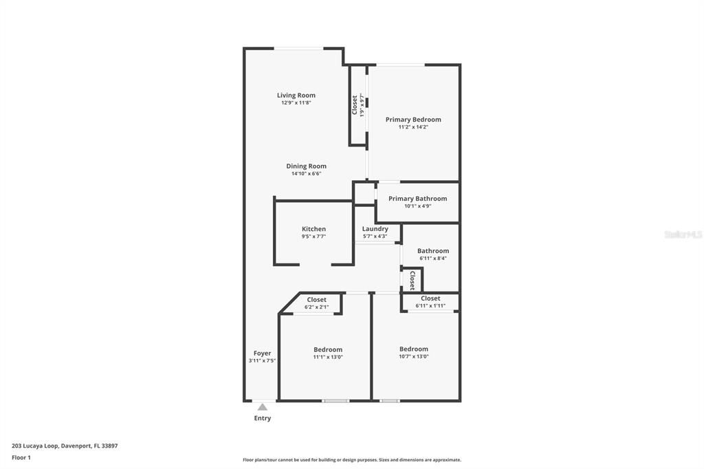 На продажу: $179,999 (3 спален, 2 ванн, 1227 Квадратных фут)