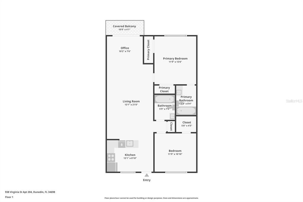 На продажу: $199,900 (2 спален, 2 ванн, 965 Квадратных фут)