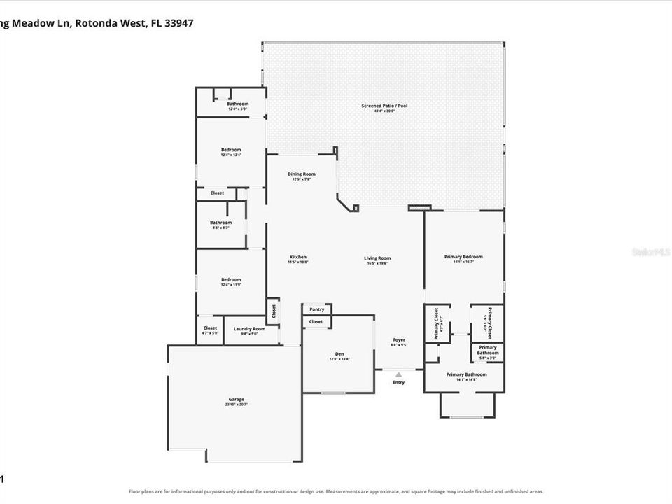 Activo con contrato: $599,000 (4 camas, 3 baños, 2152 Pies cuadrados)