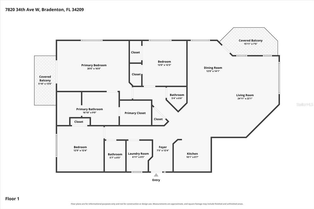 На продажу: $549,900 (3 спален, 2 ванн, 1854 Квадратных фут)