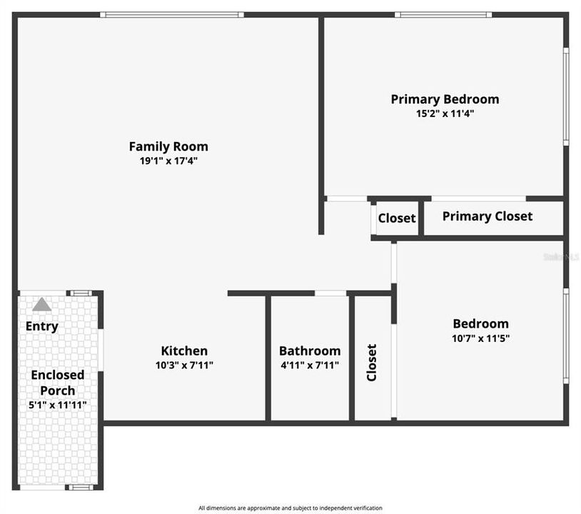 For Sale: $124,700 (2 beds, 1 baths, 814 Square Feet)