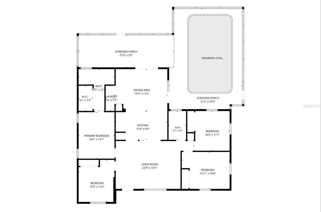 На продажу: $499,900 (4 спален, 2 ванн, 1360 Квадратных фут)