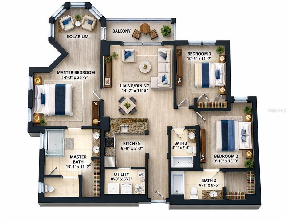 For Sale: $344,900 (3 beds, 3 baths, 1544 Square Feet)