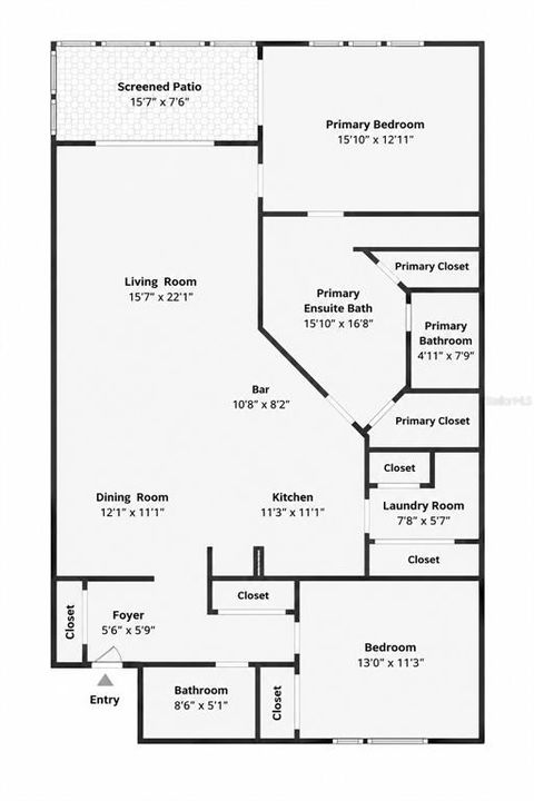 En Venta: $291,700 (2 camas, 2 baños, 1611 Pies cuadrados)