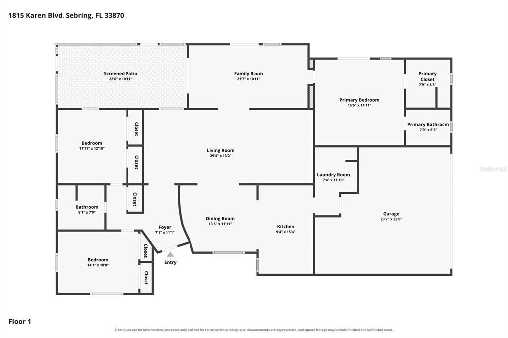 For Sale: $310,000 (3 beds, 2 baths, 1957 Square Feet)