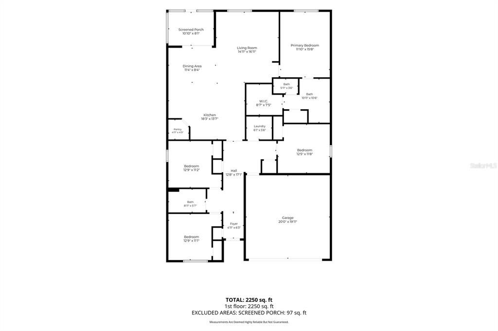 На продажу: $289,000 (4 спален, 2 ванн, 1851 Квадратных фут)
