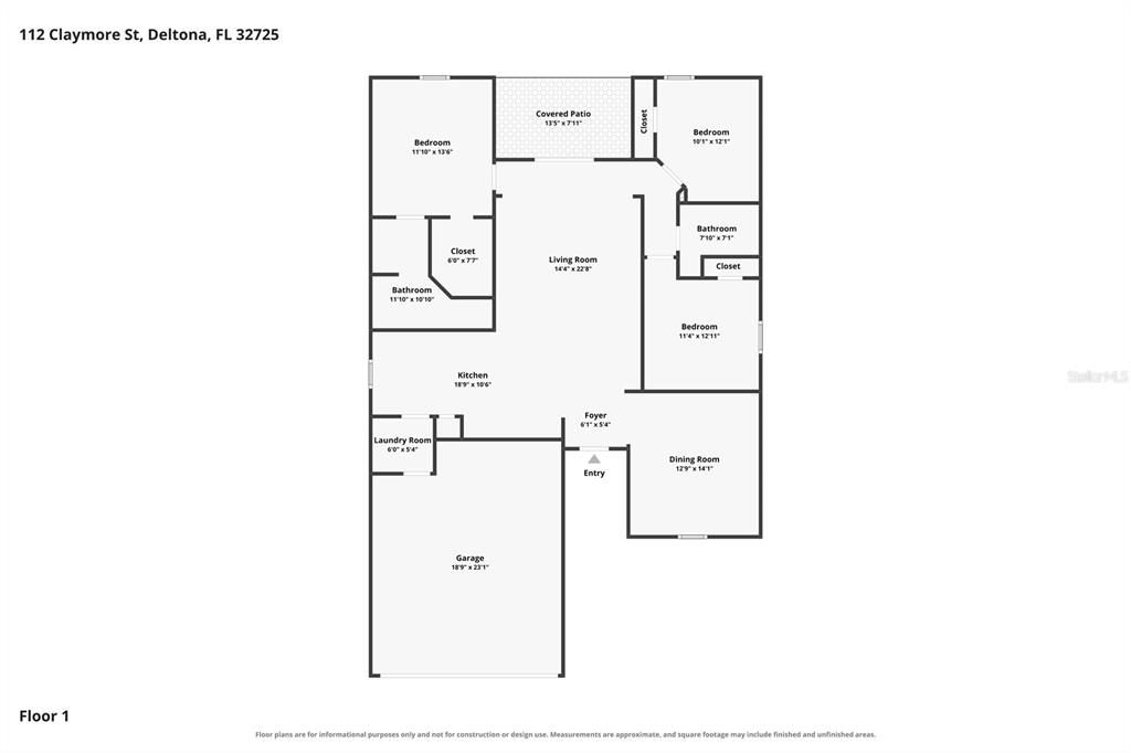 На продажу: $349,999 (3 спален, 2 ванн, 1540 Квадратных фут)