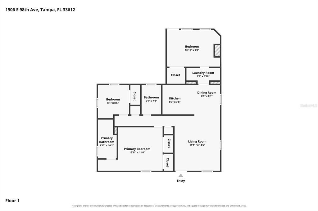 For Sale: $258,000 (3 beds, 2 baths, 1062 Square Feet)