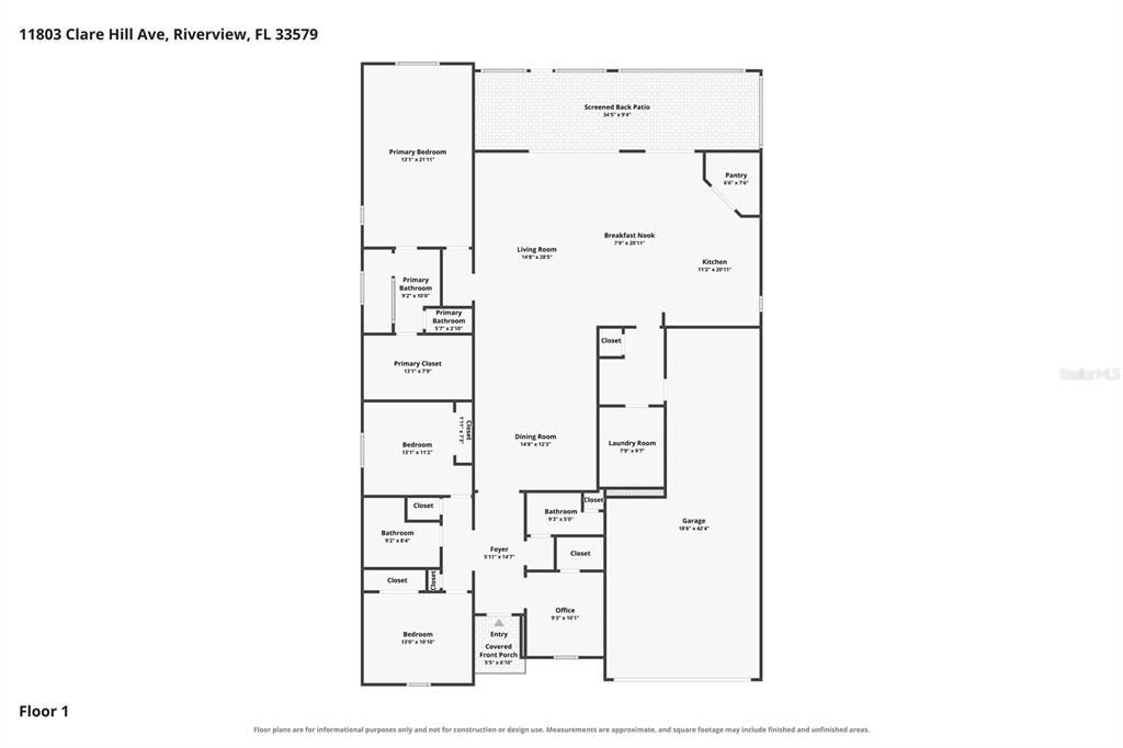 На продажу: $469,000 (4 спален, 2 ванн, 2687 Квадратных фут)