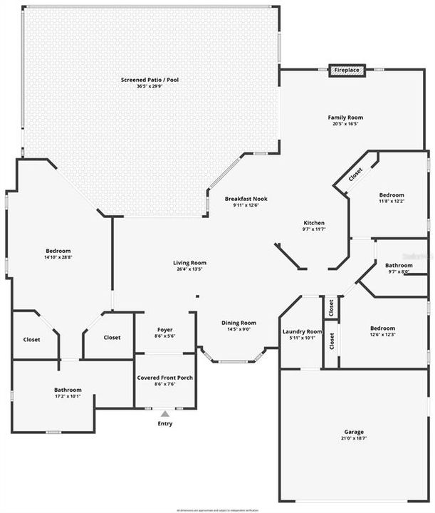 На продажу: $449,000 (3 спален, 2 ванн, 2203 Квадратных фут)