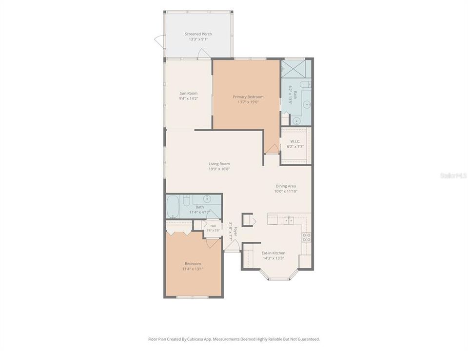 For Sale: $200,000 (2 beds, 2 baths, 1346 Square Feet)