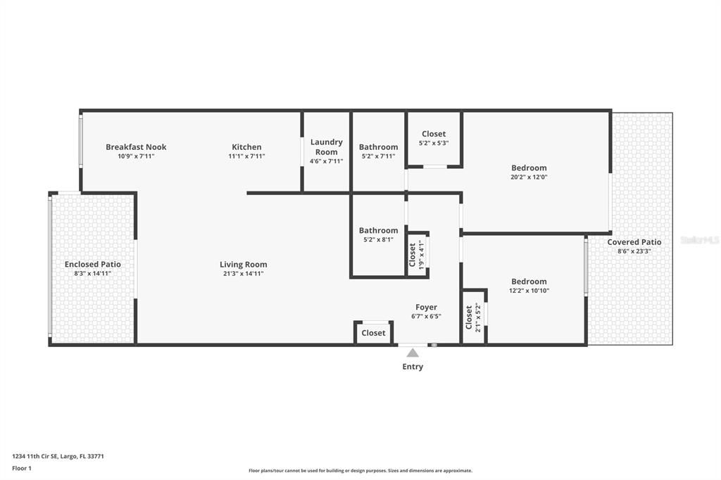 For Sale: $159,900 (2 beds, 2 baths, 1110 Square Feet)