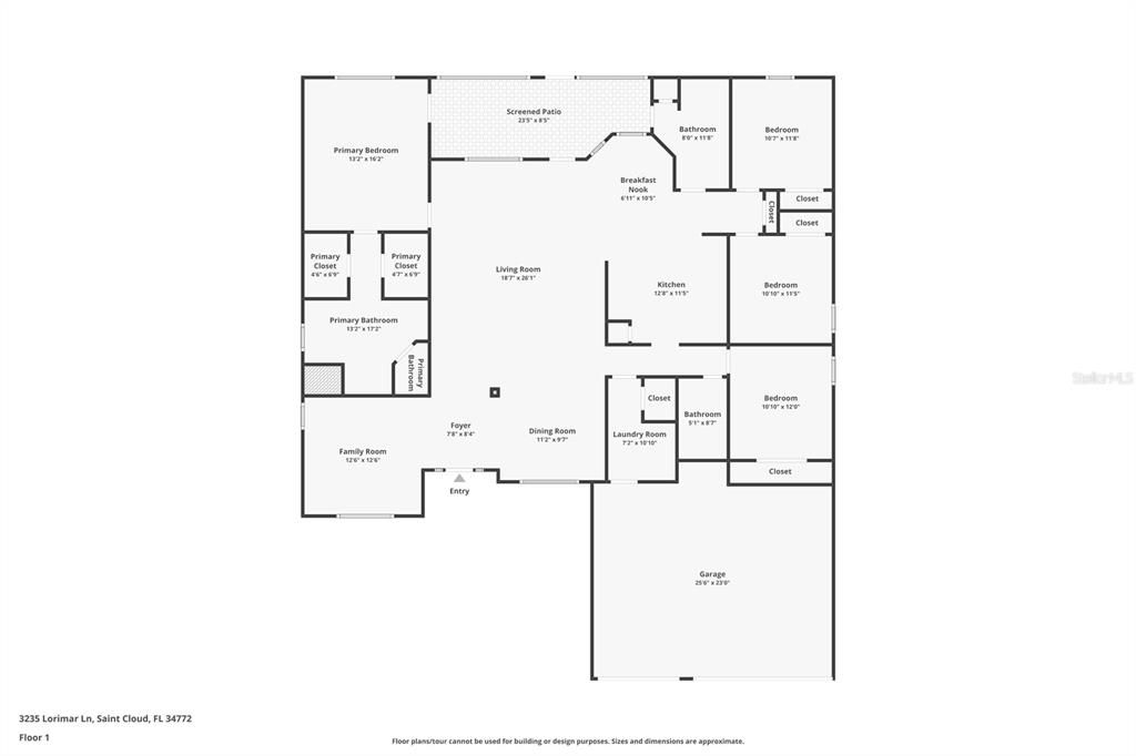 На продажу: $435,000 (4 спален, 3 ванн, 2326 Квадратных фут)