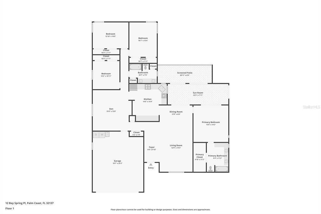 На продажу: $289,000 (4 спален, 2 ванн, 2356 Квадратных фут)
