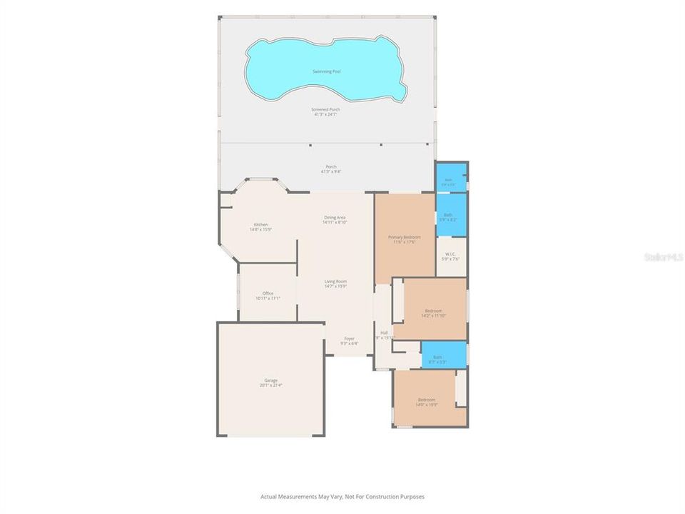 На продажу: $399,900 (3 спален, 2 ванн, 1699 Квадратных фут)