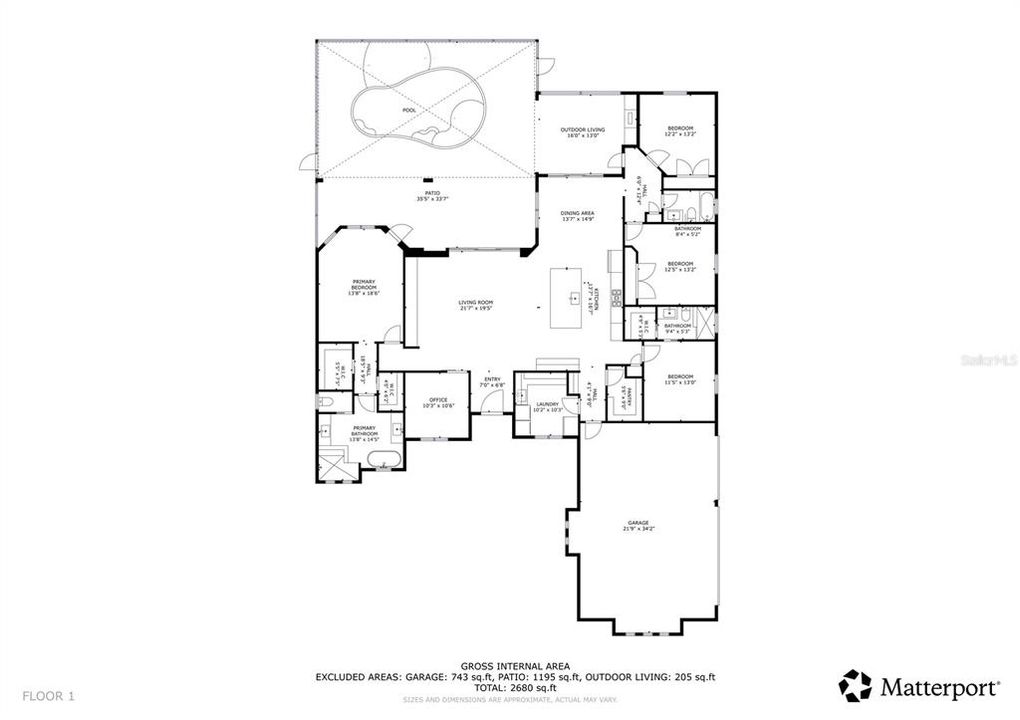 Activo con contrato: $812,500 (4 camas, 3 baños, 2796 Pies cuadrados)