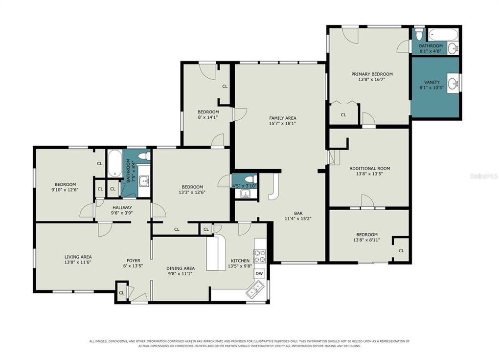 На продажу: $204,950 (5 спален, 2 ванн, 2115 Квадратных фут)