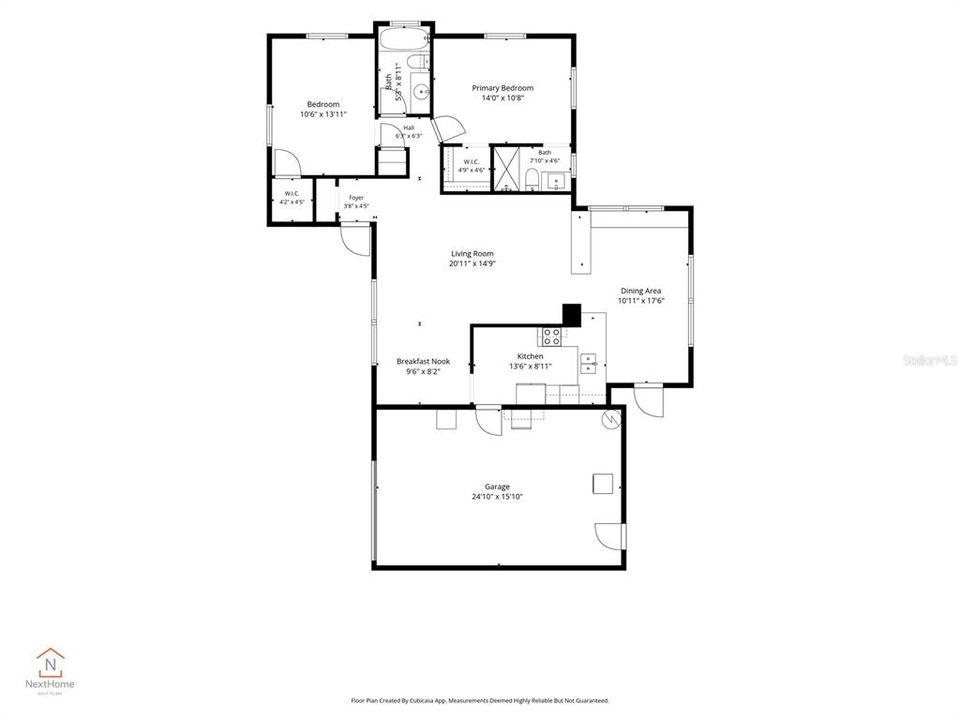 For Sale: $185,000 (2 beds, 2 baths, 1249 Square Feet)