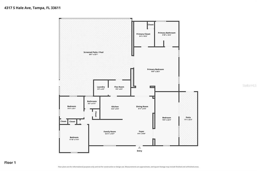 На продажу: $615,000 (4 спален, 2 ванн, 1896 Квадратных фут)