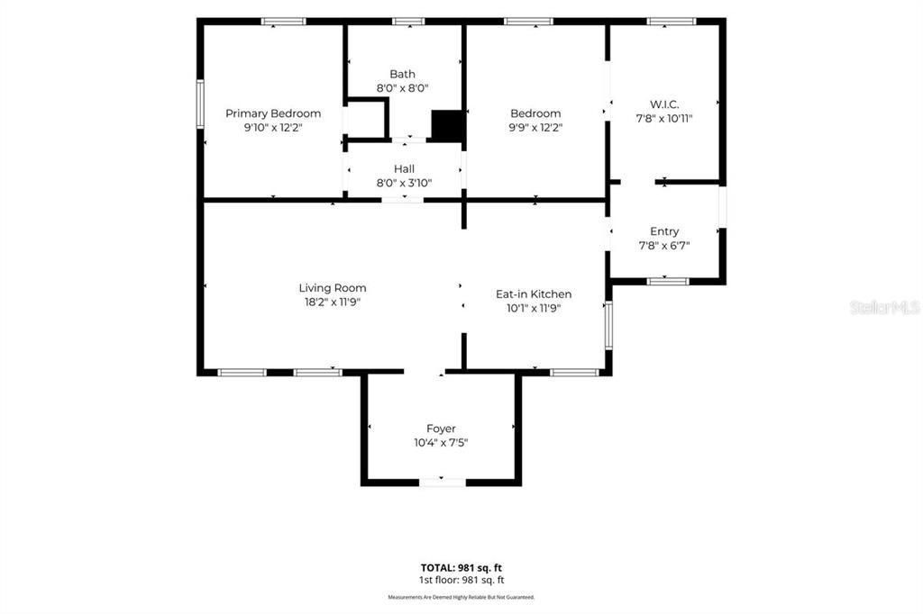For Sale: $180,000 (2 beds, 1 baths, 876 Square Feet)