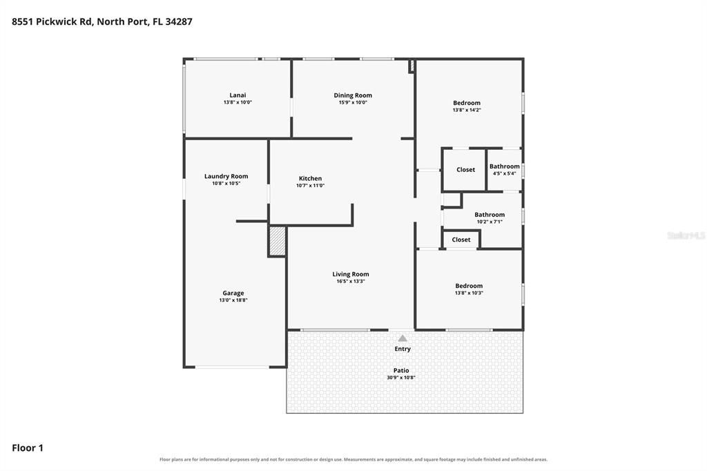 En Venta: $170,000 (2 camas, 1 baños, 1050 Pies cuadrados)