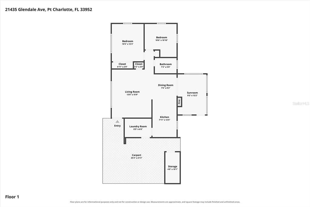 На продажу: $199,900 (2 спален, 1 ванн, 848 Квадратных фут)