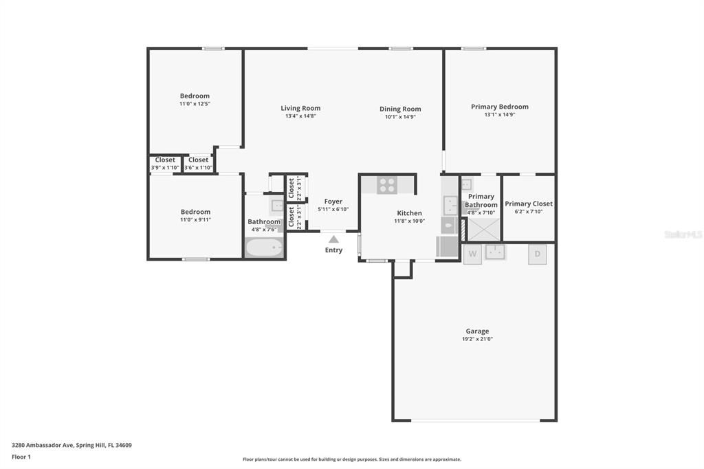 For Sale: $260,000 (3 beds, 2 baths, 1268 Square Feet)