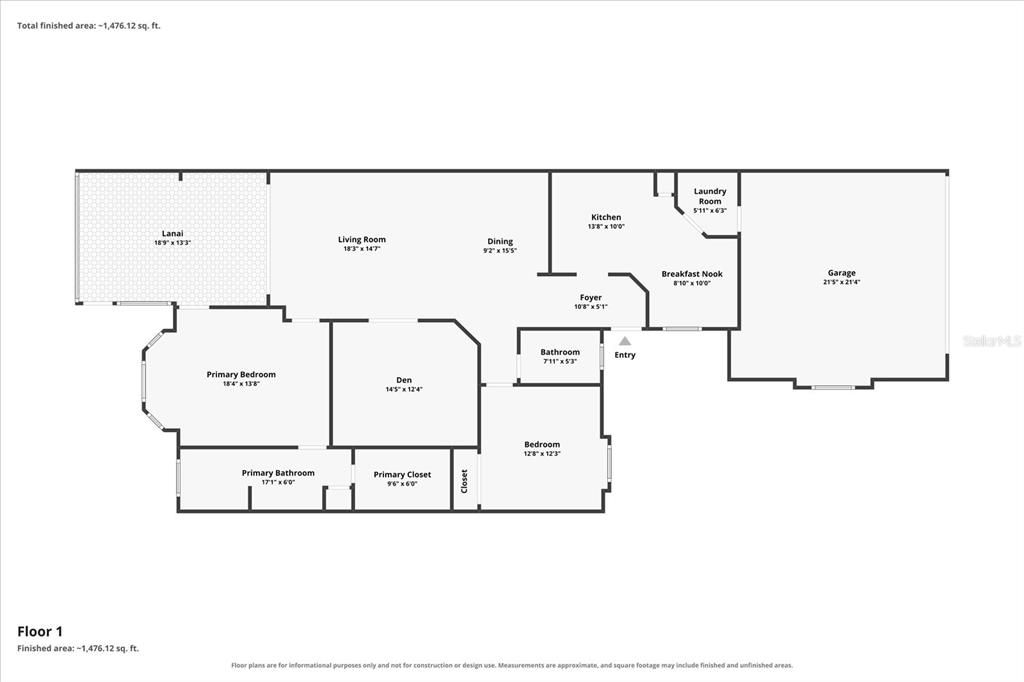 На продажу: $389,000 (2 спален, 2 ванн, 1572 Квадратных фут)