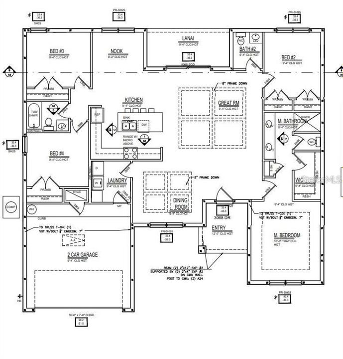 На продажу: $344,999 (4 спален, 2 ванн, 1902 Квадратных фут)