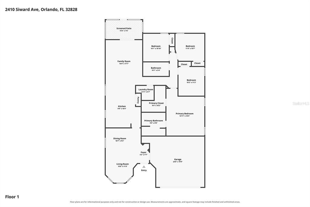 На продажу: $435,000 (4 спален, 2 ванн, 1893 Квадратных фут)
